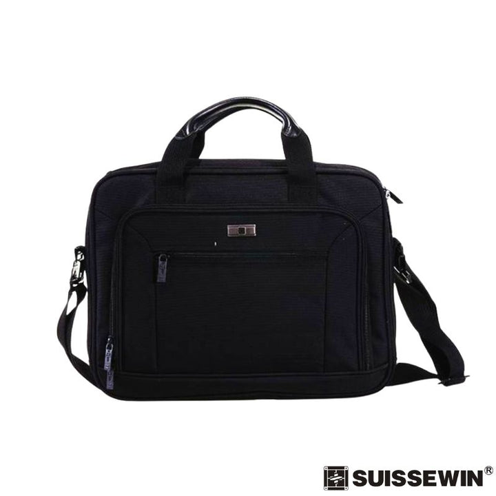 Water-resistant laptop briefcase (15.6") — ideal for Pakistan work & travel