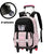 Durable 2-Wheel Trolley Backpack for School Kids