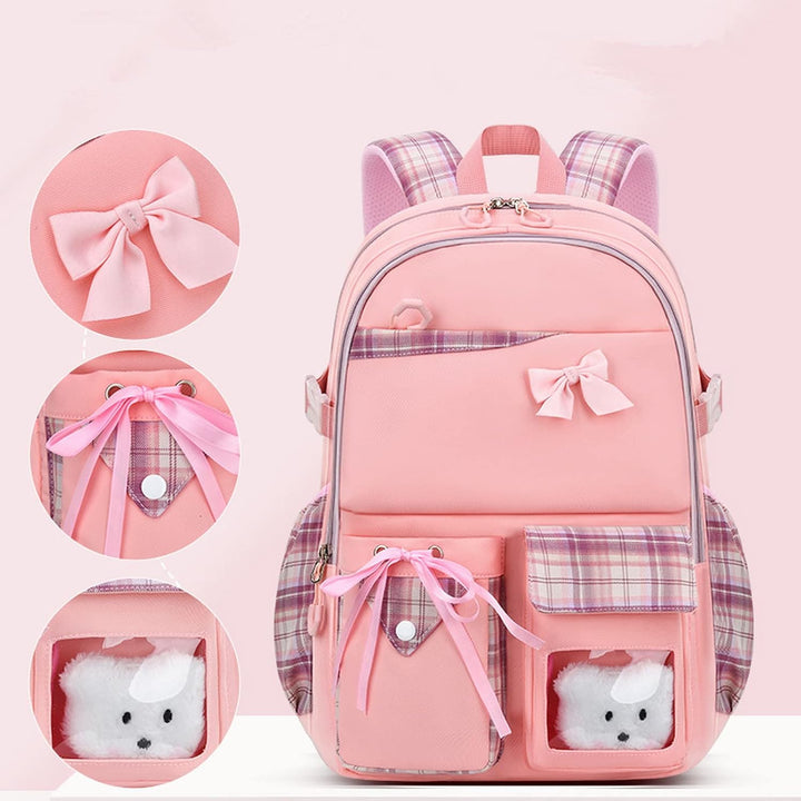 Bunny Sequin Kids Girls Backpack (Grades 6-10)