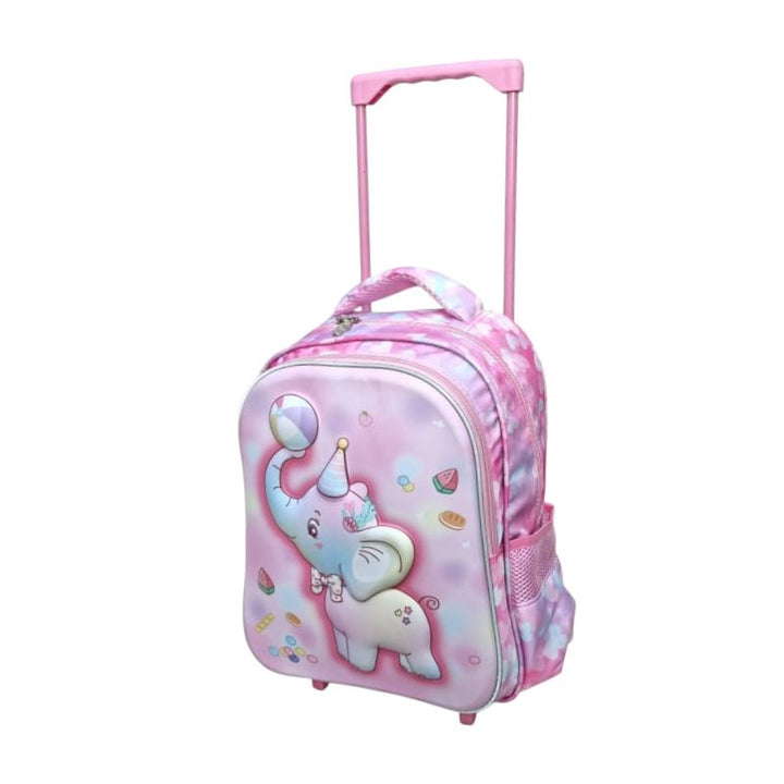 cartoon-style elephant Kids Trolley School Bags 14 inch