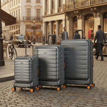 Goby London Titan 3-Piece Hardshell Suitcase / Trolley Bag Set