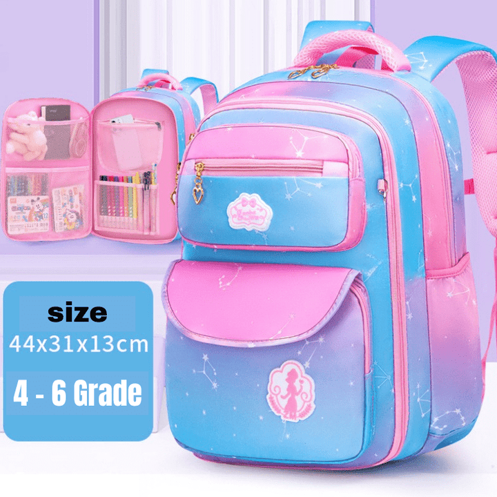 Gradient Blue Large School Bag 4 to 6 Grades