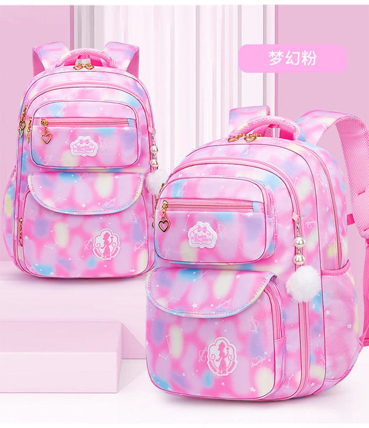 Gradient Pink Large School Bag 4 to 6 Grades