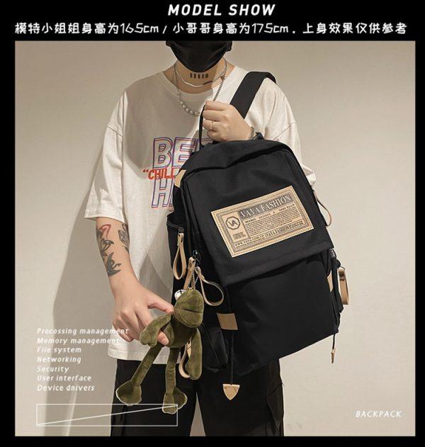 Student Canvas Backpack-KC03