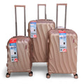 Travel Day 3-Piece ABS Hard Shell Suitcase Set