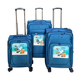 Holiday Usa Antitheft zipper 4 Wheels Suitcase Set