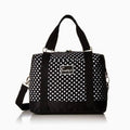 Simplify Black - White Polka Dot Ladies Weekender Bag