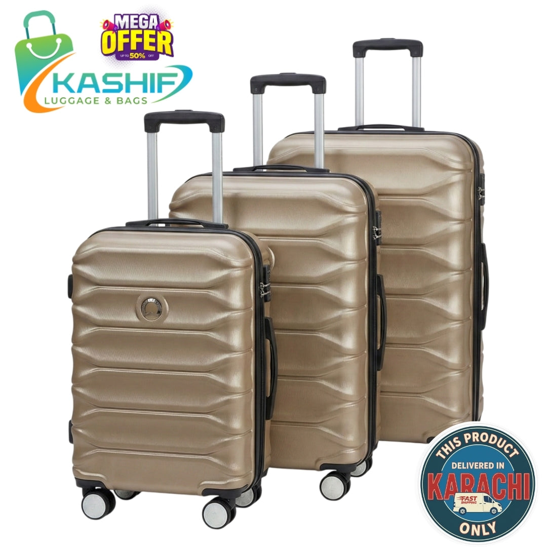 Mega Offer 3-Piece Hard Shell Suitcase - Karachi Only