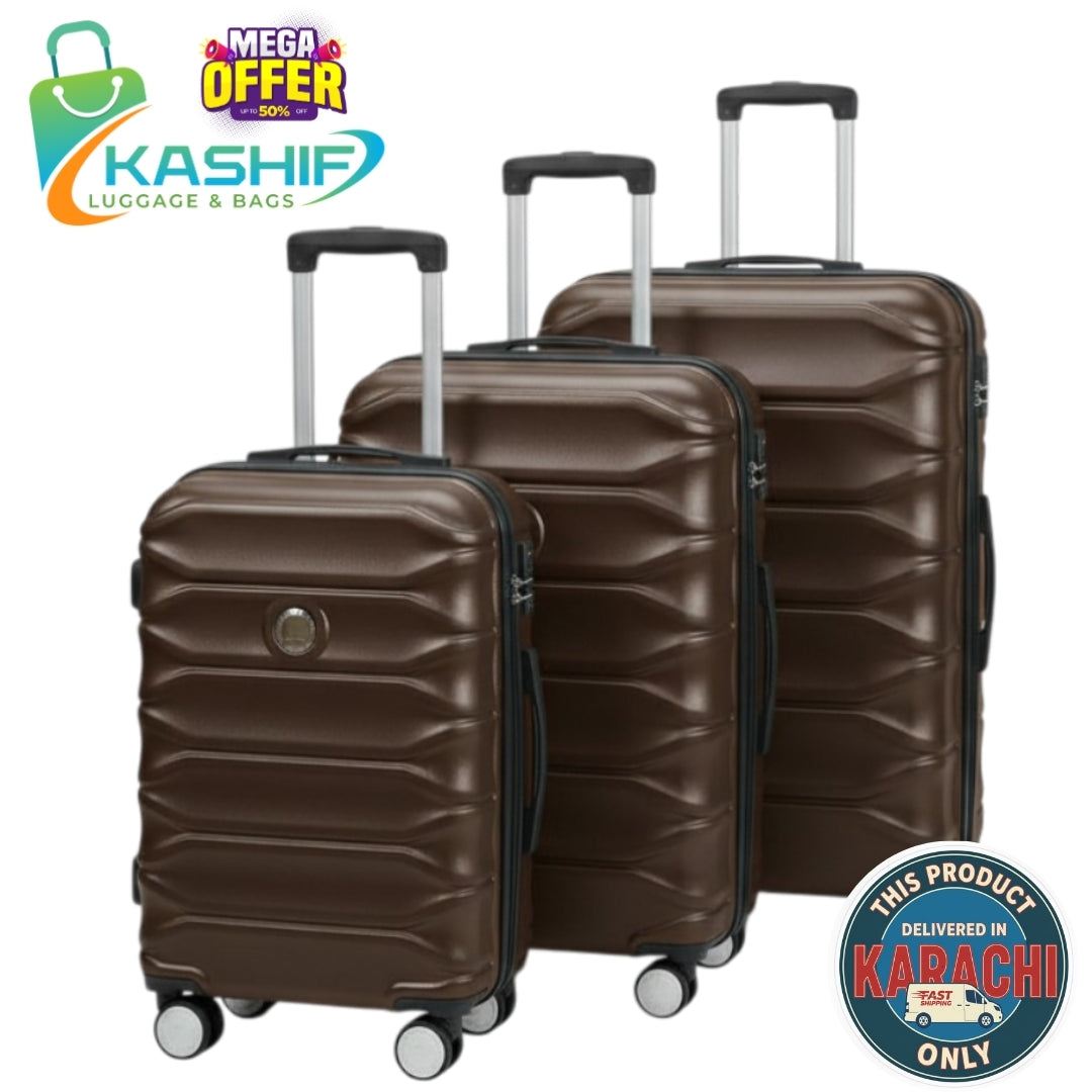 Mega Offer 3-Piece Hard Shell Suitcase - Karachi Only