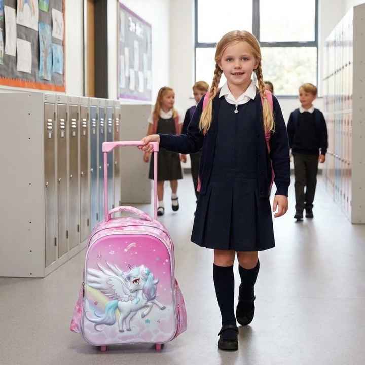 Playgroup Kid's Trolley School Bag - Unicorn