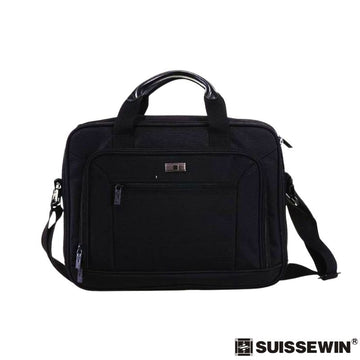 Water-resistant laptop briefcase (15.6") — ideal for Pakistan work & travel

