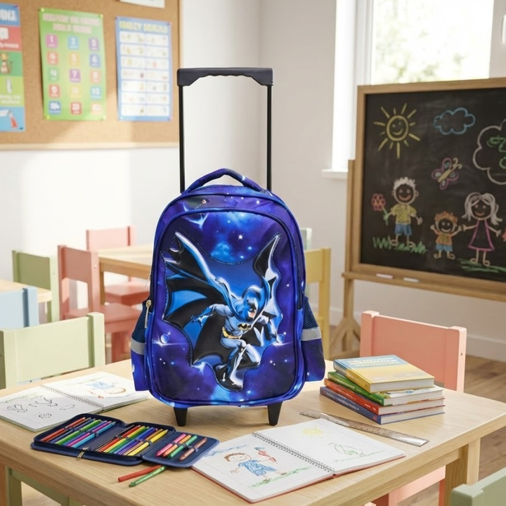 Batman Galaxy Edition Rolling School Bag