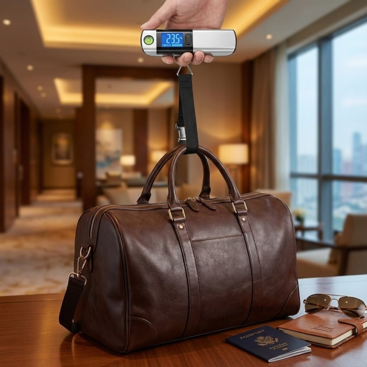 Digital Luggage Scale with Inch Tape & Spirit Level - 50kg