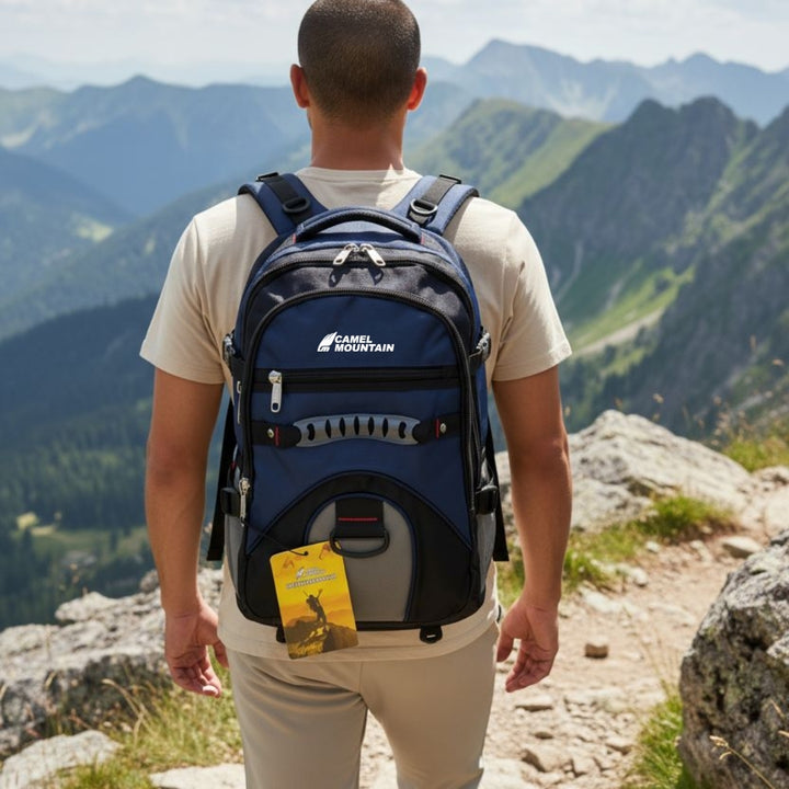 Camel Mountain 20" Large School Travel Laptop Backpack