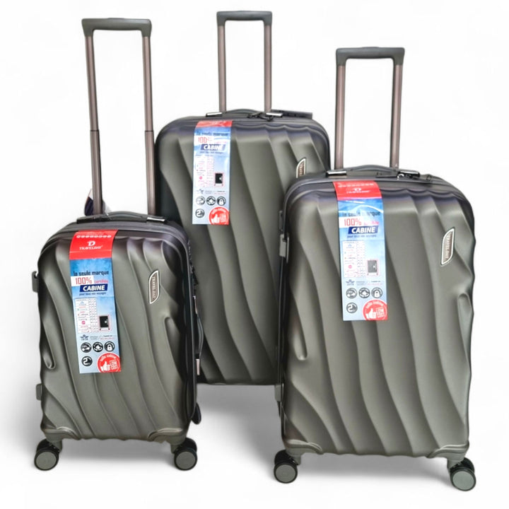 Travel Day 3-Piece ABS Hard Shell Suitcase Set