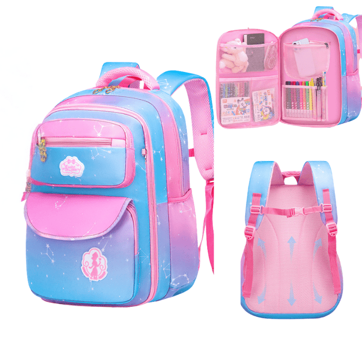 Gradient Blue Large School Bag 4 to 6 Grades