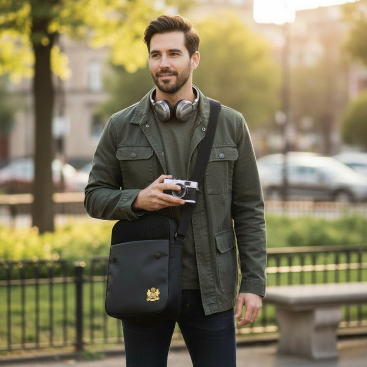 Everyday Black Shoulder Bag