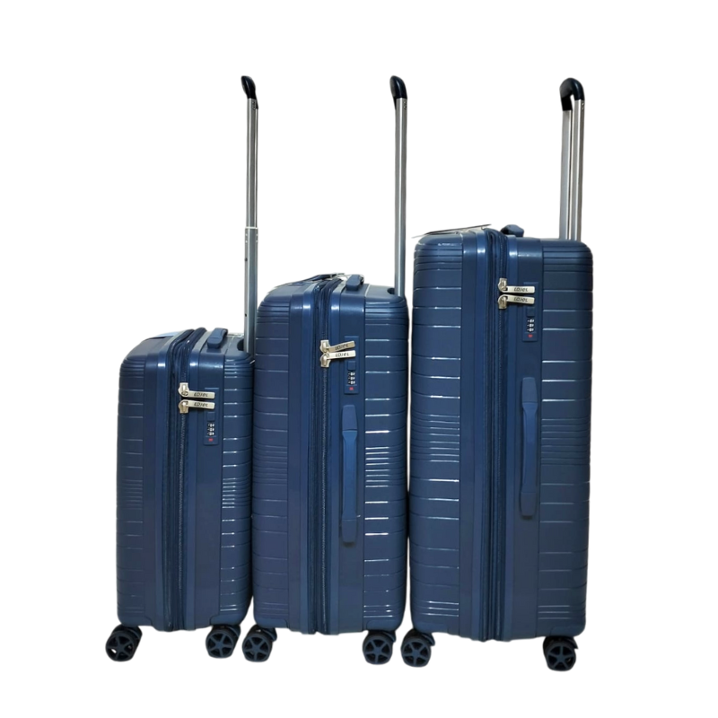 LOJEL Anti Theft Zipper Suitcase 3 Piece Set Kashif Luggage Bags